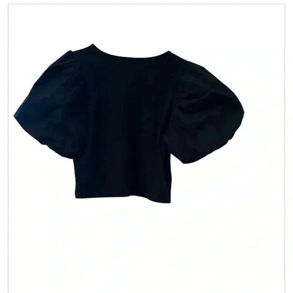 A new day Black Puff Sleeve T shirt, size Medium - Picture 4 of 6